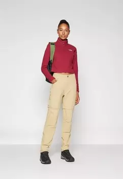 Флисовый джемпер 100 GLACIER CROPPED ZIP The North Face, Бордо