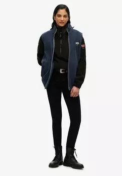 Флисовый джемпер ACTIVE HALF ZIP Superdry, черный