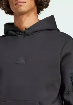 Флисовый джемпер City Escape adidas Sportswear, черный