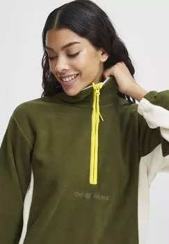 Флисовый джемпер CLARA HALFZIP TheJoggConcept, зеленый