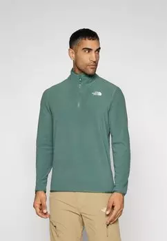 Флисовый джемпер GLACIER 1/4 ZIP The North Face, зеленый