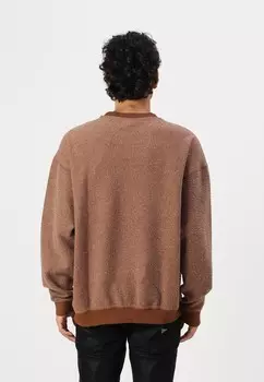 Флисовый джемпер GO REVERSED CREW NECK Guess Originals, коричневый