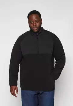 Флисовый джемпер JCOPEAK PLUS HIGH NECK HALF ZIP Jack & Jones, черный
