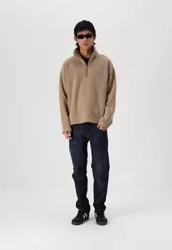 Флисовый джемпер JORROXBURY TEDDY HIGH NECK Jack & Jones, светло-коричневый