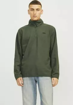 Флисовый джемпер LOGO Jack & Jones, зеленый