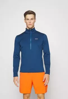 Флисовый джемпер Patagonia DAILY ZIP NECK, синий лагом tidepool blue/