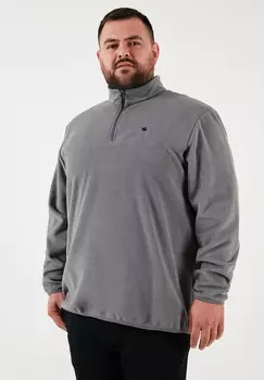 Флисовый джемпер PLUS SIZE Buratti, серый