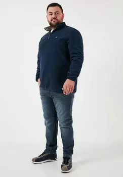 Флисовый джемпер PLUS SIZE Buratti, темно-синий