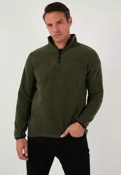 Флисовый джемпер REGULAR FIT Buratti, хаки