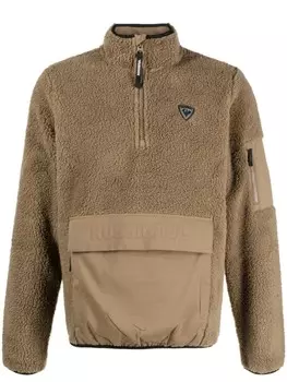 Флисовый джемпер с нашивкой-логотипом Rossignol, зеленый