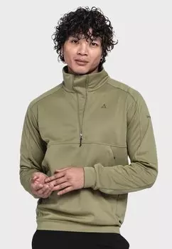 Флисовый джемпер Schffel, зеленый