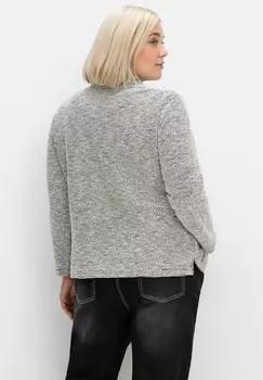 Флисовый джемпер Sheego, черный