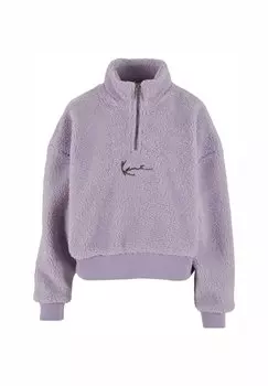 Флисовый джемпер SIGNATURE TROYER Karl Kani, фиолетовый