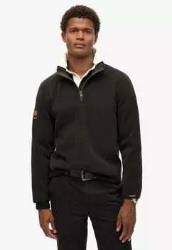Флисовый джемпер Superdry, черный