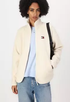 Флисовый джемпер Tommy Jeans, бежевый