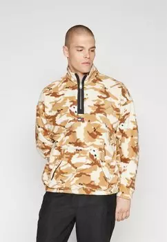 Флисовый джемпер Tommy Jeans CAMO 1/2 ZIP, лесной/камуфляжный/оливковый