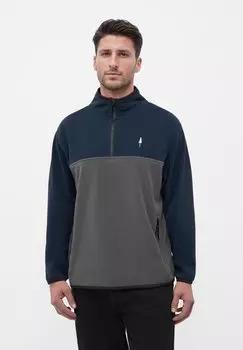 Флисовый джемпер TREEFLEECE QUARTER ZIP COLORBLOCK NIKIN, темно-синий