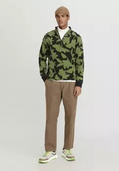 Флисовый джемпер TROYER hessnatur, зеленый