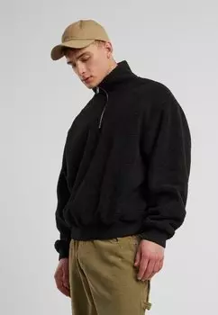 Флисовый джемпер TROYER Urban Classics, черный