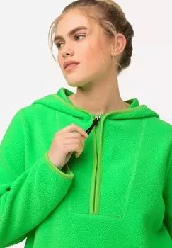 Флисовый джемпер Ulla Popken, зеленый