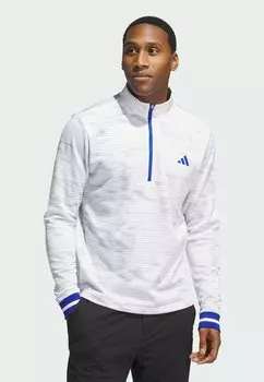 Флисовый джемпер Ultimate Cold Rdy Quarter Zip adidas Performance, бело-серый два