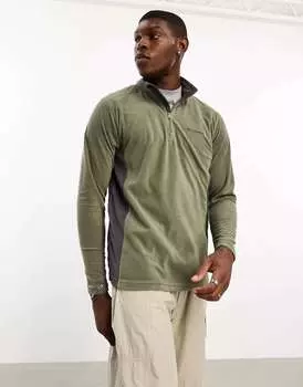 Флисовый флис цвета хаки с полумолнией Columbia Klamath II