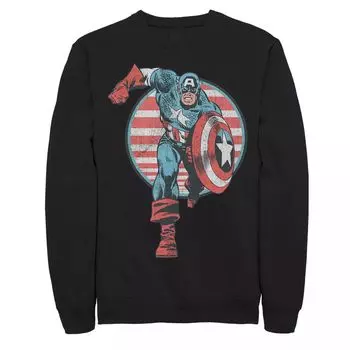 Флисовый флис для подростков Marvel Captain America Vintage Charge Licensed Character