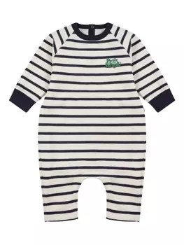 Флисовый комбинезон Petit Bateau, белый