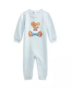 Флисовый комбинезон унисекс Polo Ralph Lauren Polo Bear — для малышей, синий