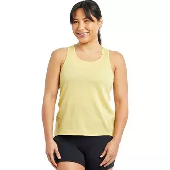 Флисовый майка-танк топ с открытой спиной Oiselle, цвет saffron