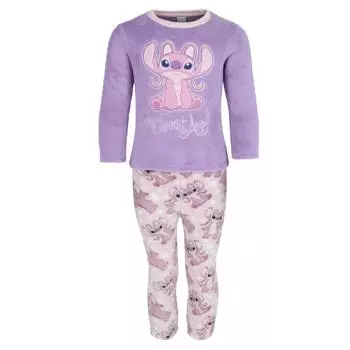 Флисовый пижамный комплект Disney Stitch Angel для малышей Textiel Trade, фиолетовый