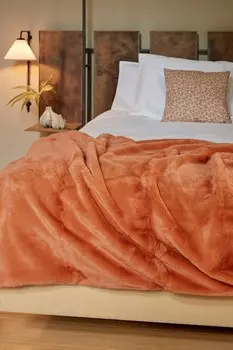 Флисовый плед In The Mood Collection, 150x200 см, оранжевый