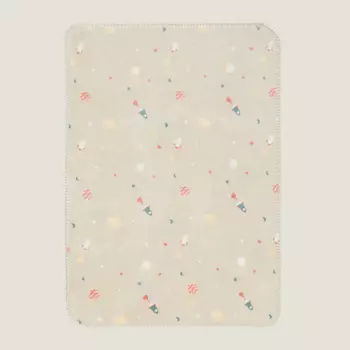 Флисовый плед Zara Home Space, бежевый