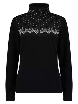 Флисовый пуловер CMP Fleece, черный