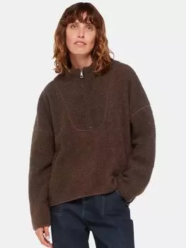 Флисовый пуловер Marlene Whistles, шоколад