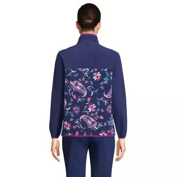 Флисовый пуловер Petites' Lands' End Heritage с застежкой на четверть Lands' End