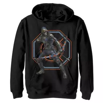 Флисовый пуловер с графическим рисунком для мальчиков 8–20 лет Marvel Black Widow Taskmaster Action Pose Marvel