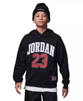 Флисовый пуловер с капюшоном Big Boys 23 Jordan, красный