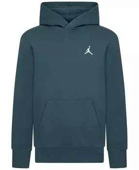 Флисовый пуловер с капюшоном Big Boys Brooklyn Essentials Jordan, зеленый