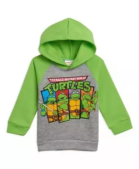 Флисовый пуловер с капюшоном для мальчиков (от 2 лет до 18–20 лет) Teenage Mutant Ninja Turtles, серый