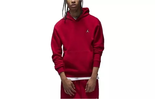 Флисовый пуловер с капюшоном Essential Jordan, красный