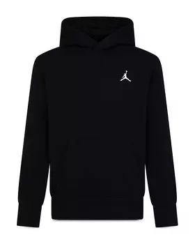 Флисовый пуловер с капюшоном JORDAN для мальчиков Jordan MJ Brooklyn - Big Kid, черный