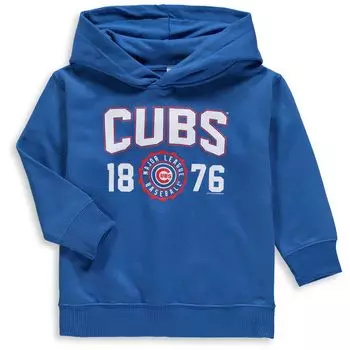 Флисовый пуловер с капюшоном Royal Chicago Cubs для малышей Soft as a Grape Unbranded