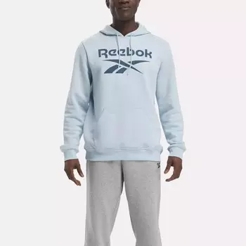 Флисовый пуловер с логотипом Identity Reebok, синий