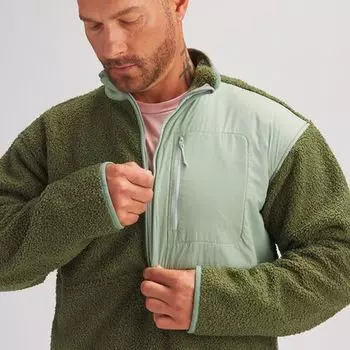 Флисовый пуловер с молнией 1/2 GOAT мужской Backcountry, цвет Juniper