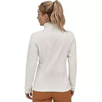 Флисовый пуловер с молнией 1/4 Micro D — женский Patagonia, белый