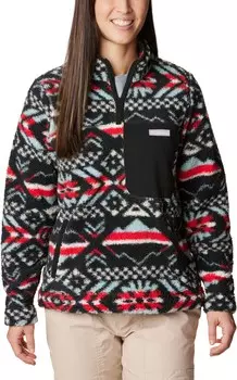 Флисовый пуловер с молнией в четверть West Bend — женский Columbia, красный