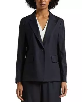 Флисовый шерстяной блейзер Peserico, синий