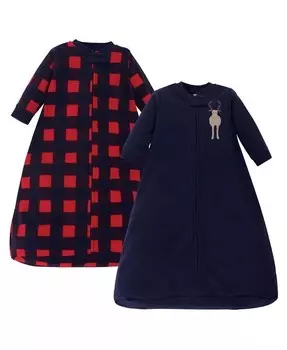 Флисовый спальный мешок с длинными рукавами для маленьких девочек, Scottie Dog, 0–9 месяцев Hudson Baby, синий