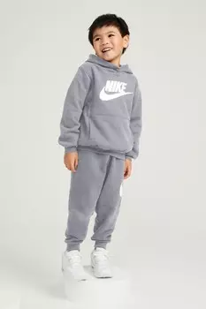 Флисовый спортивный костюм Club для малышей Nike, серый